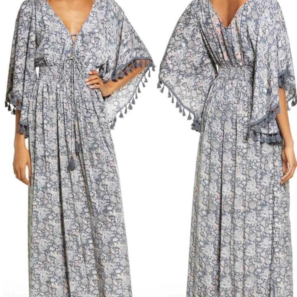 Raga Kassie Tassel Maxi Dress (Large)